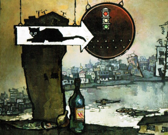 Геннадий Кацов СЛОВОСФЕРА №161 Оскар Рабин, «Черный кот» (1966)